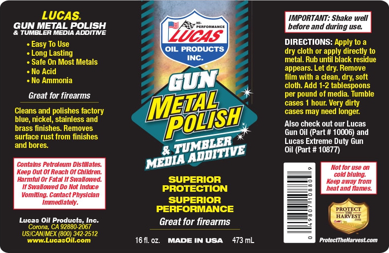 Castor Trading - LUCAS OIL 10878-1 GUN METAL POLISH AND TUMBLER MEDIA  ADDITIVE