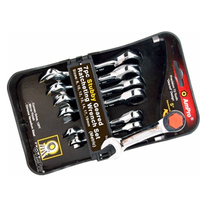 AMPRO T42092 7 Piece Stubby Combination Wrench Set Builders World Wholesale Distribution AMPRO T42092 7 Piece Stubby Combination Wrench Set Builders World Wholesale Distribution
